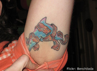 Bacon Dolphin Tattoo