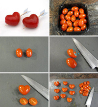 DIY - Red Hearts from Tomatoes