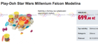 Play-Doh Star Wars Millenium Falcon on negative sale
