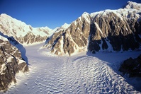 Merging Glaciers, Alaska, USA