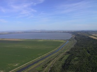 Aerial View of Galati - Brates Lake