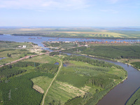 Aerial View of Galati  - Siret and Danube 2