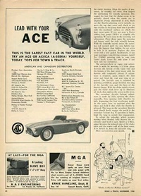 1958 - AC Ace Aceca car Lead With Your Ace