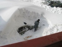 Morning exercise: Finding your car under the snow!