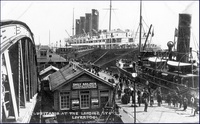 Lusitania at the Landing Stage, Liverpool