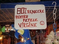 80% Reducere pentru fetele virgine!