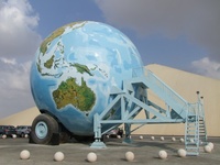 BIG Terra: 1:1,000,000 replica of the world