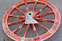 Nice Painted Carriage Wheel