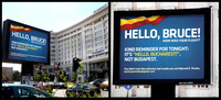 Rom Billboard - Hello Bruce, it's HELLO BUCHAREST not Budapest