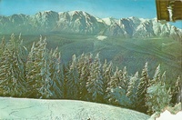 1988 - Vedere spre muntii Bucegi, Predeal, Romania