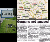 Germans not amused about Fucking, Austria