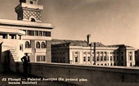 Ploesti - Palatul Justitiei si terasa halelor