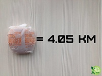 2016 - Fit Talerz - Cheese Burger equals 4.05km