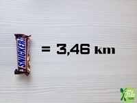 2016 - Fit Talerz - Snickers equals 3.45km