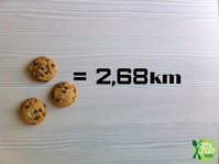2016 - Fit Talerz - 3 cookies equals 2.68km