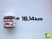 2016 - Fit Talerz - Nutella equals 16.14km