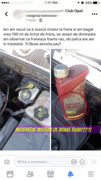Antifreeze instead of brake fluid!!??