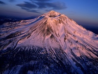 Aerial View of Mount Shasta, California
