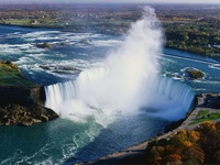 Aerial View of Horseshoe Falls, Niagara Falls