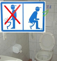 How to behave in wc